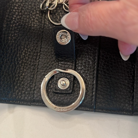 GUCCI INTERLOCKING DORIAN PEBBLED LEATHER 6 KEY HOLDER CASE - Picture 13 of 13